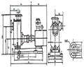 CYZ型自吸式離心油泵安裝尺寸及曲線-CYZ型自吸式離心油泵安裝尺寸